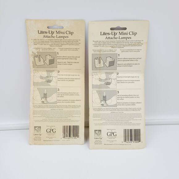 Vintage Christmas Decoration Clips (Lot of 4)  PRE-OWNED, IOB, NOT OPENED - Picture 5 of 5